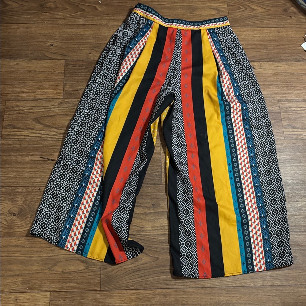 Jealous Tomato Multicolor Patterned Wide Leg Pala… - image 4